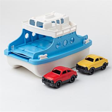 Green Toys Ferry avec voiture bleu/blanc
