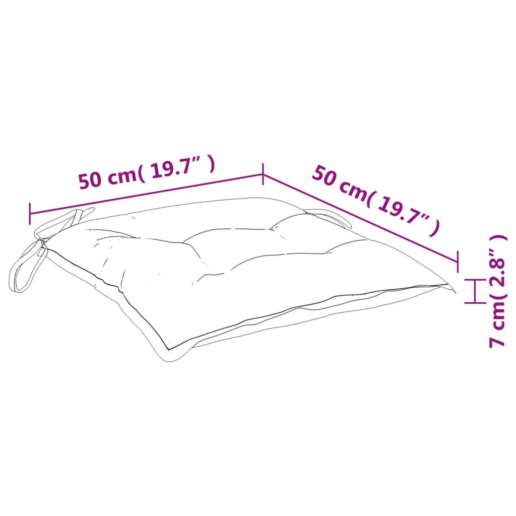 VidaXL cuscino per sedie Tessuto  