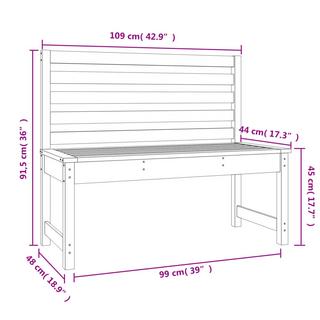 VidaXL Banc de jardin bois de douglas  