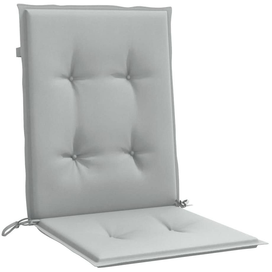 VidaXL Coussin de chaise à dossier bas tissu  