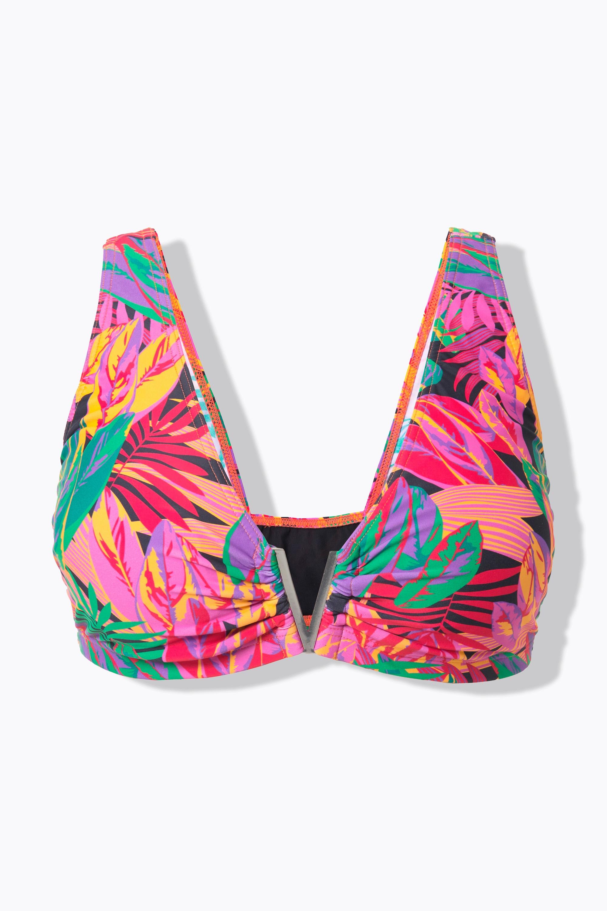 Studio Untold Top bikini coppe morbide stampa giungla  