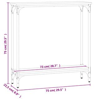 VidaXL Table console bois d'ingénierie  