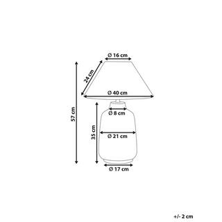 Beliani Lampada da tavolo en Ceramica Classico CARETA  