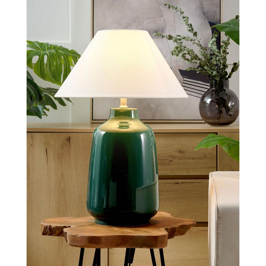 Beliani Lampe à poser en Céramique Rétro CARETA  