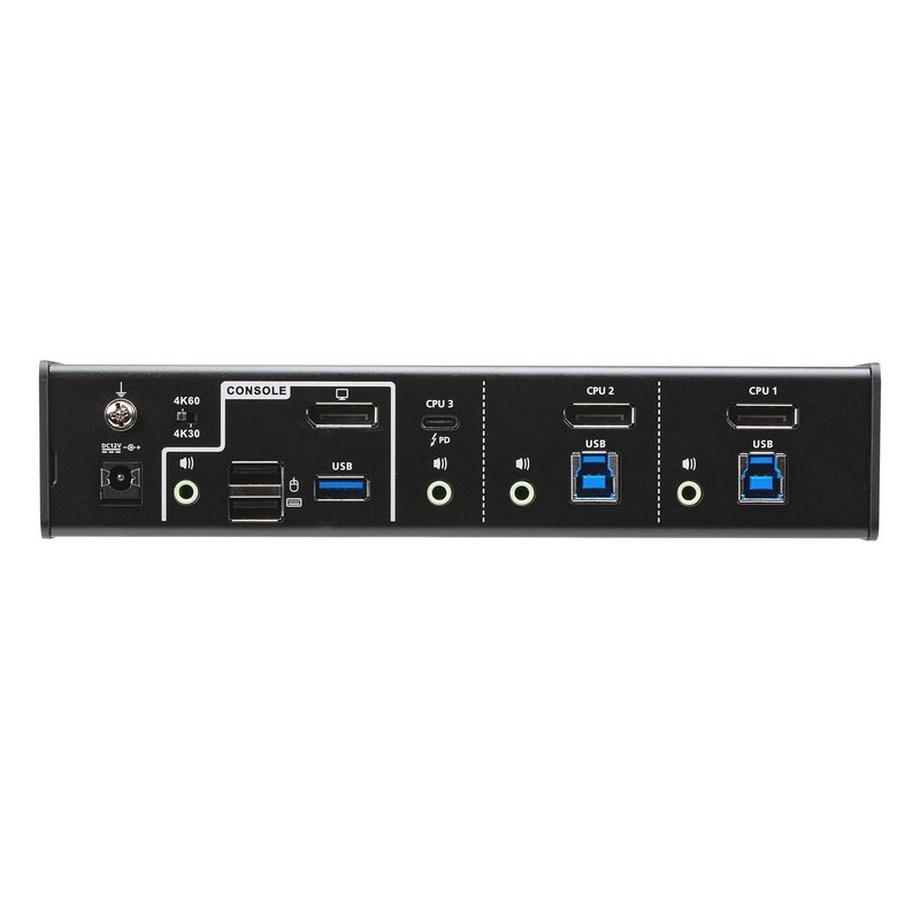 ATEN  ATEN 3-Port USB-C DisplayPort Hybrid KVMP™ Switch 