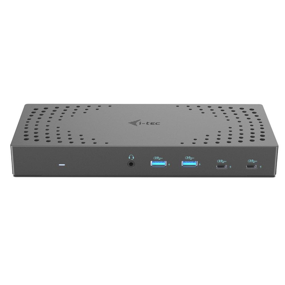 i-tec  CATRIPLE4KDOCKPD2CH replicatore di porte e docking station per notebook Cablato USB 3.2 Gen 2 (3.1 Gen 2) Type-C Grigio 