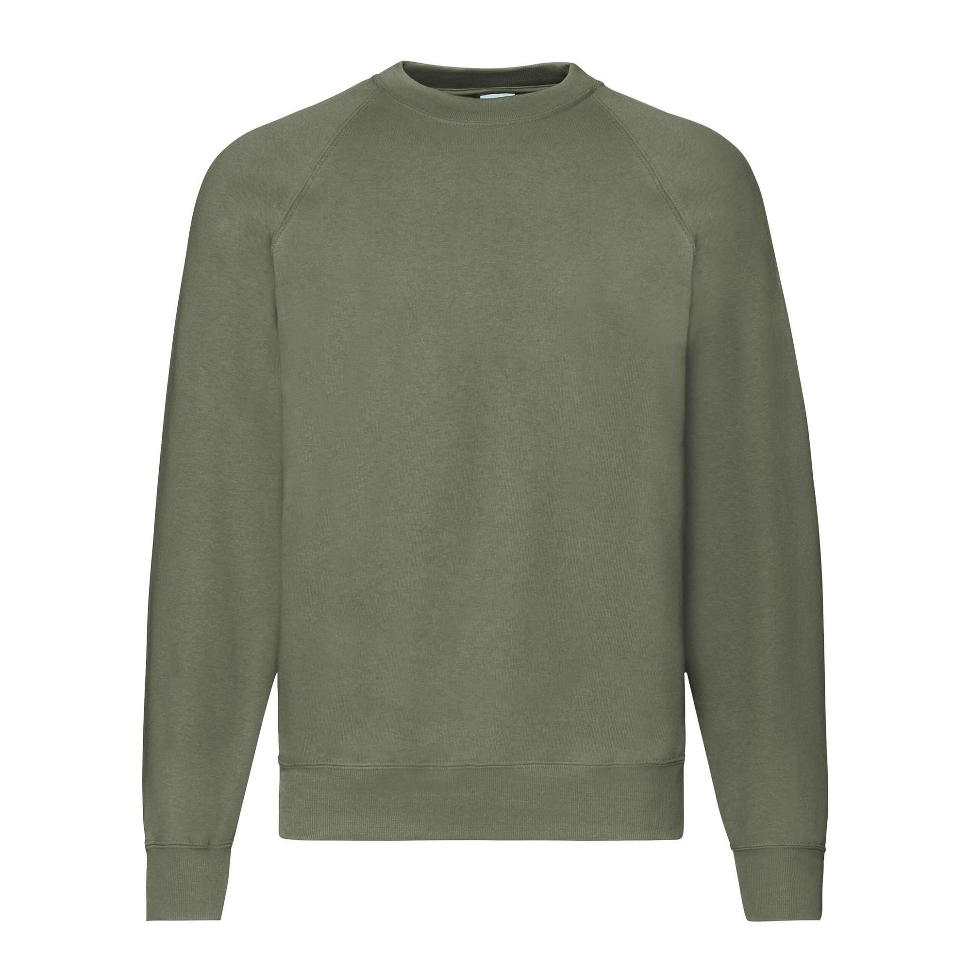 Image of Classic Sweatshirt Raglanärmel Herren Olivegrün L