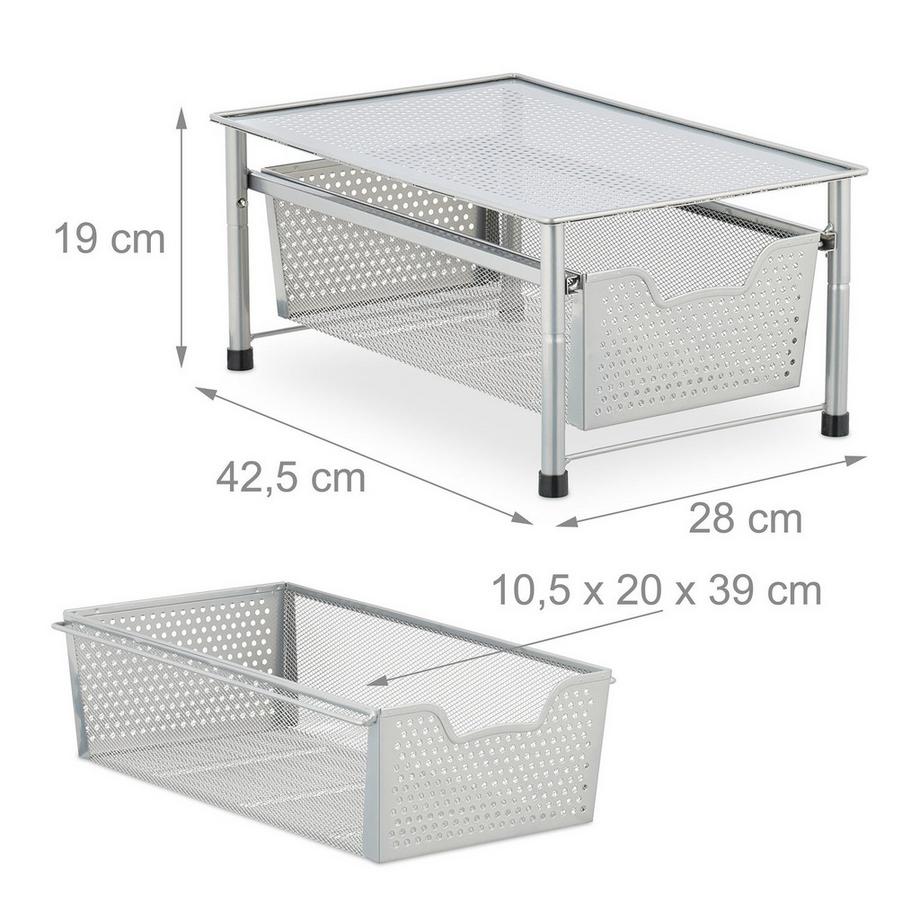 B2X Schubladenregal mit Auszugskorb  