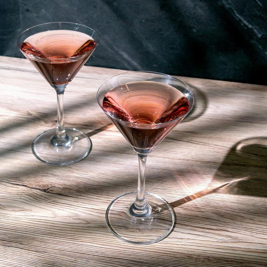 Intirilife 6x Verre à Martini verre à cocktail  