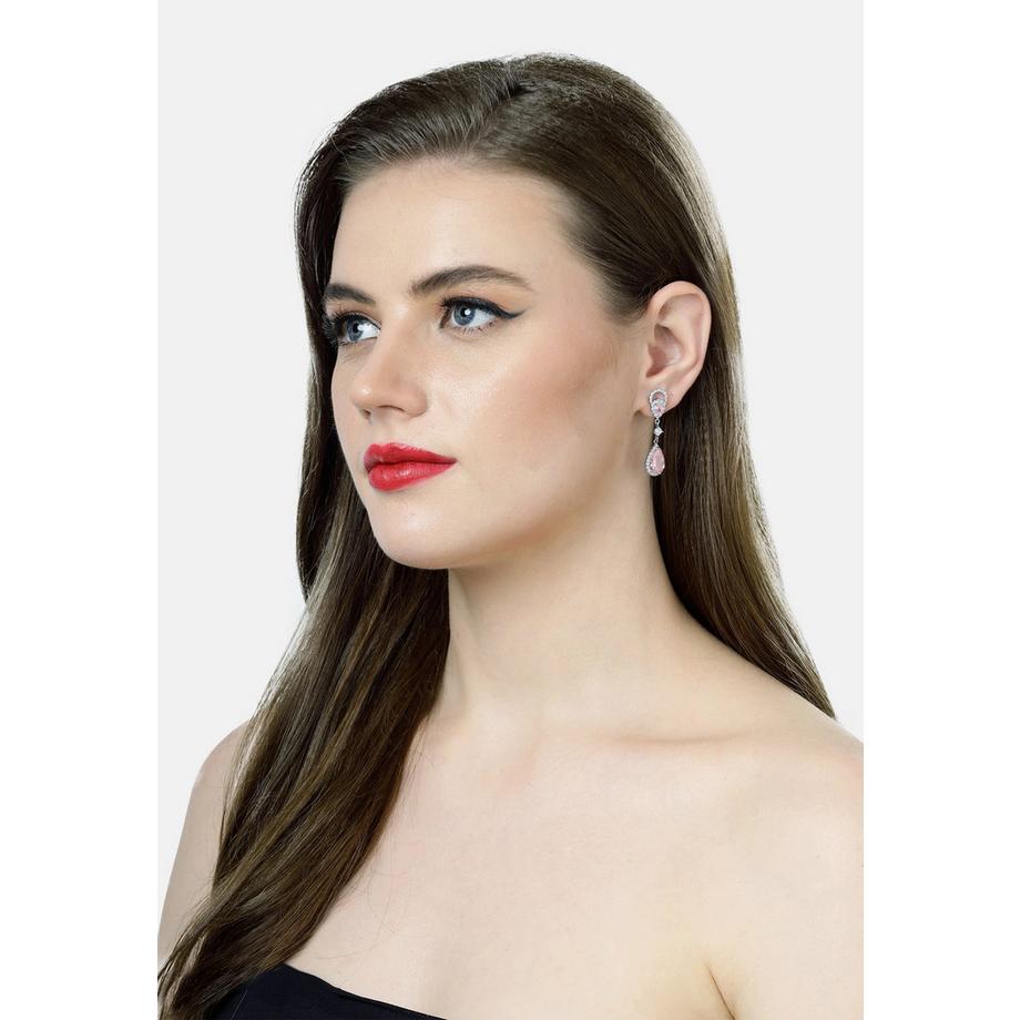 AVANT-GARDE PARIS  Boucles d'oreilles goutte de pluie rose clair intemporelles 