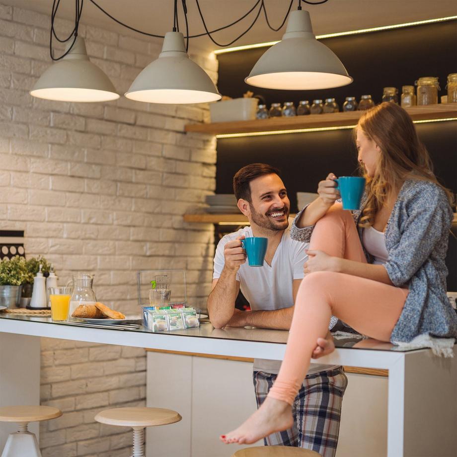 Northix Transparente Teebox mit 6 Fächern  