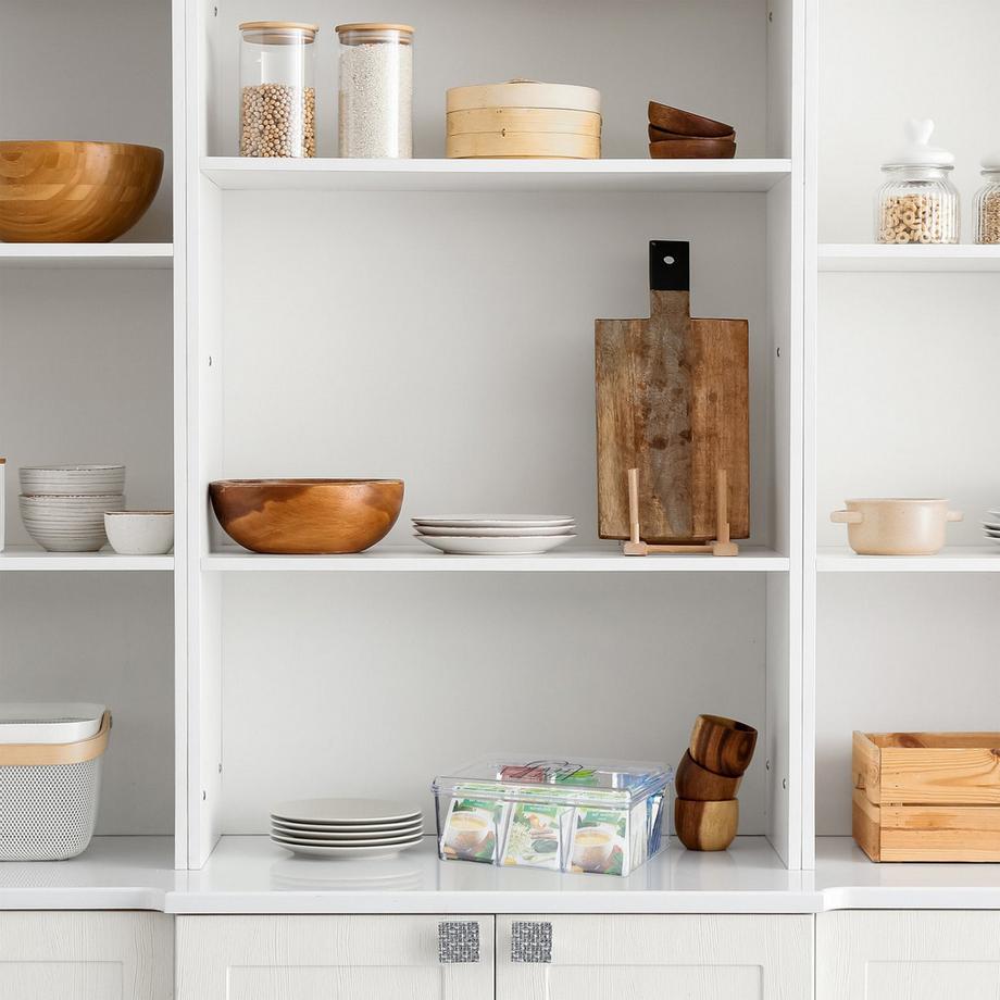 Northix Transparente Teebox mit 6 Fächern  