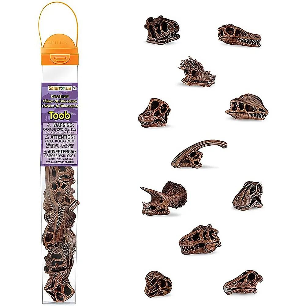 Image of Toob Dinosaurier Schädel (11Teile) Braun