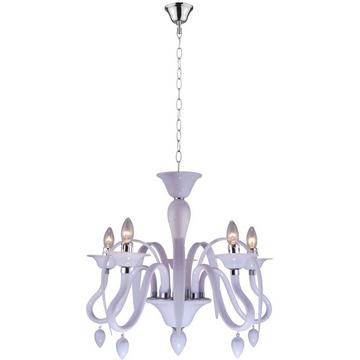 Lustre Baya Blanc 55x55x130