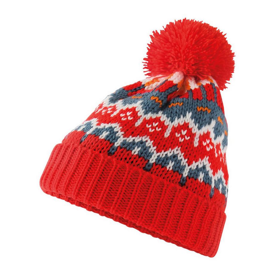 Beechfield Bonnet de ski motif Fair Isle et pompon  