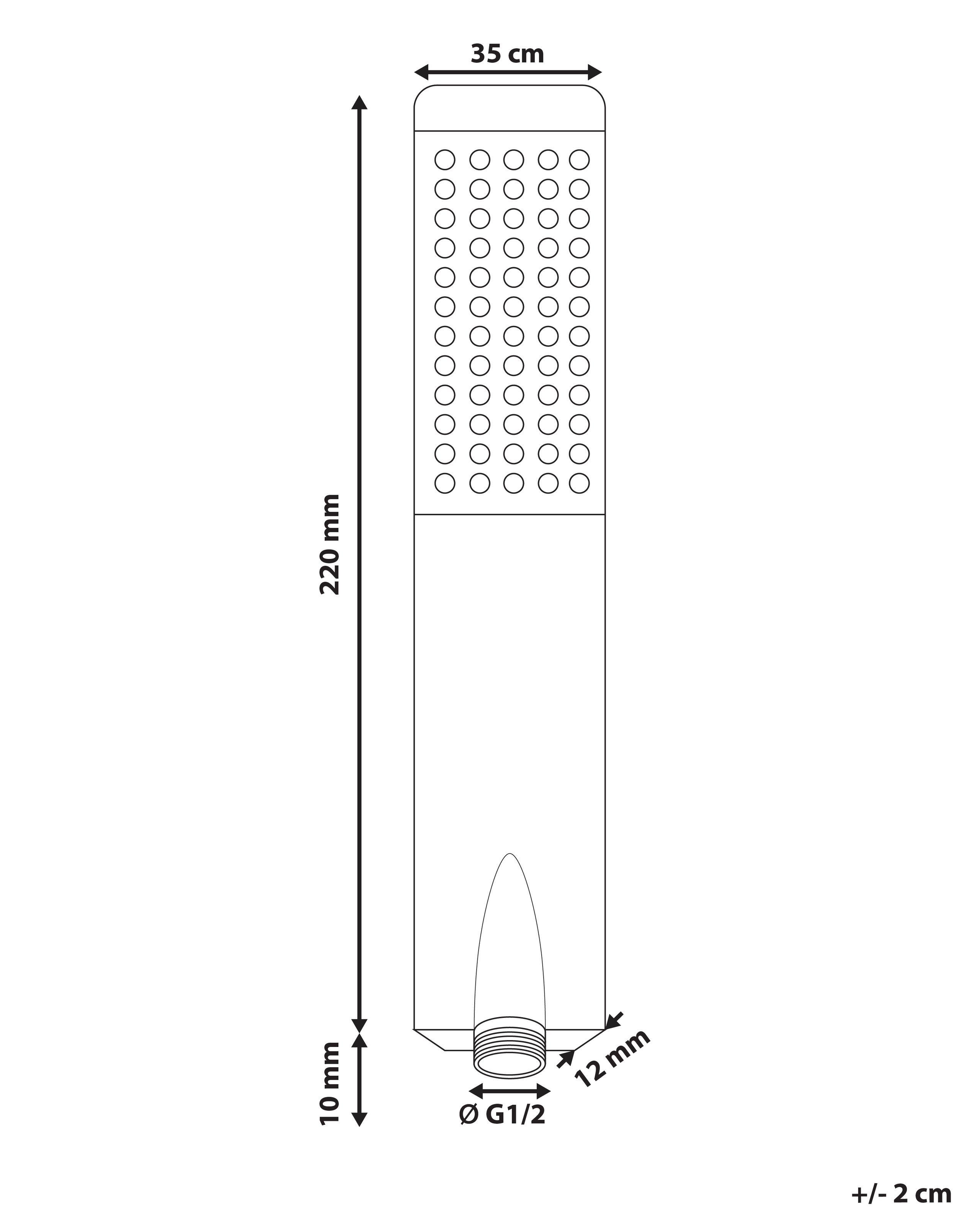 Beliani Soffione doccia en Ottone Classico CHILAPA  