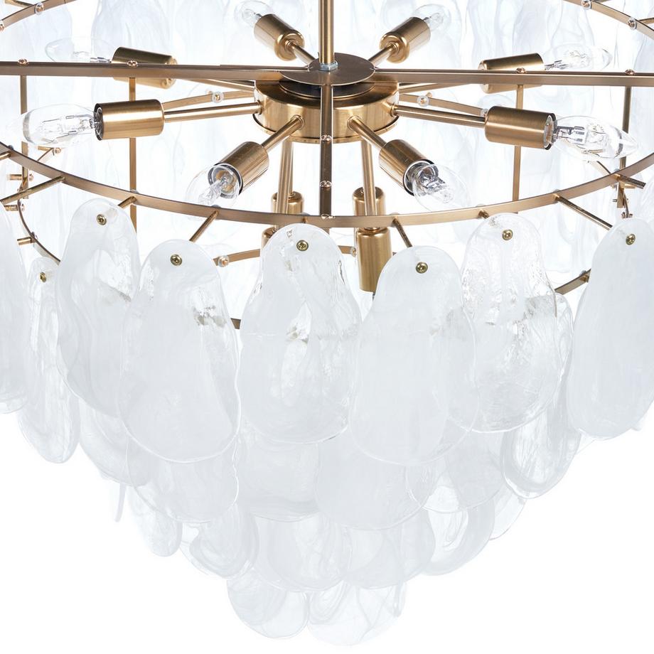 Beliani Lampadario en Vetro Glamour OSMORE  