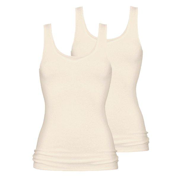 Image of 2er Pack 2000 - Unterhemd Tanktop Damen Beige 4XL