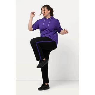 Ulla Popken  Pantalon de jogging à rayures, avec taille élastique et poches 