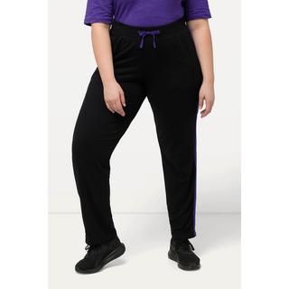 Ulla Popken  Pantalon de jogging à rayures, avec taille élastique et poches 