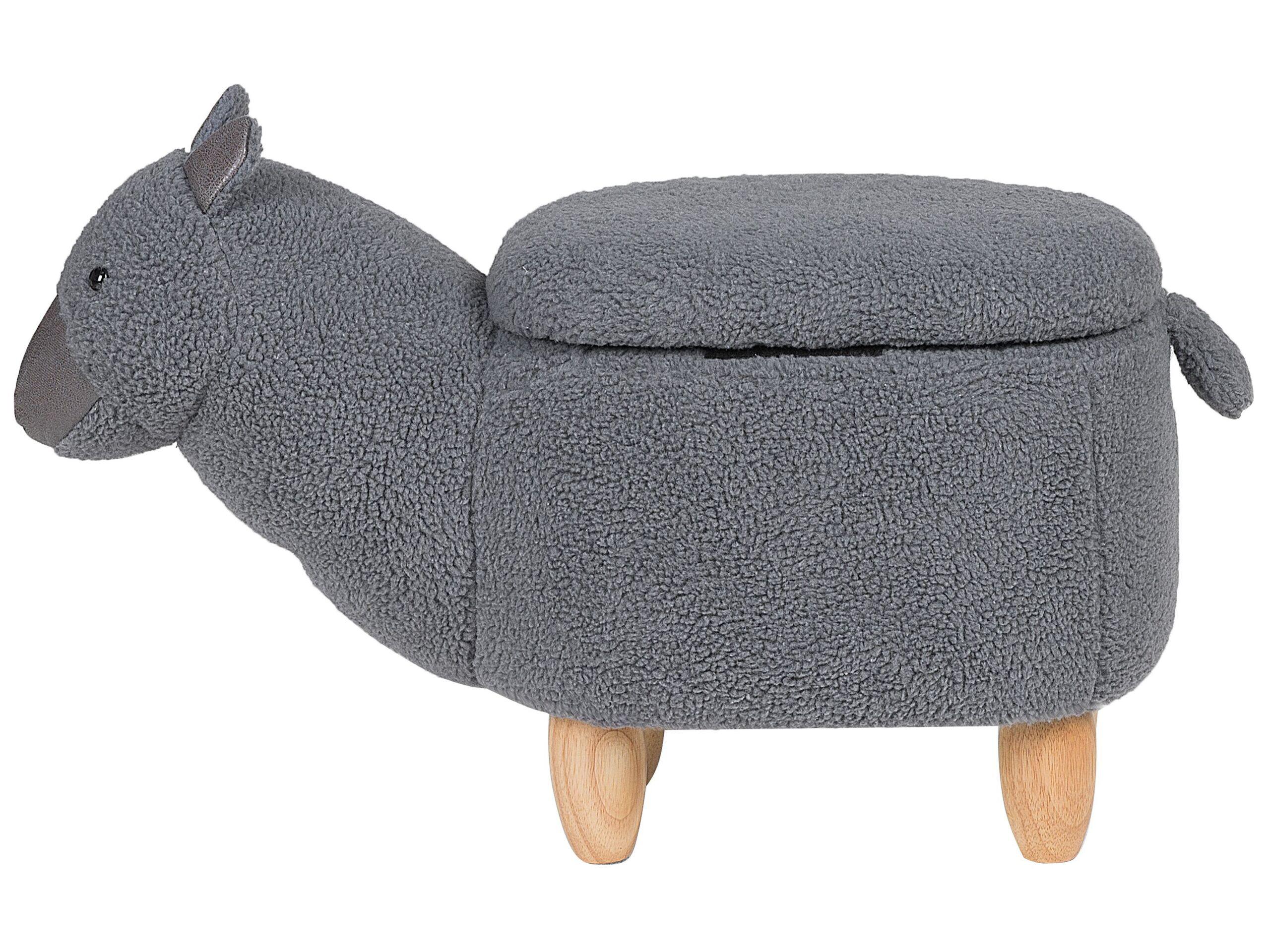 Beliani Repose-pied en Polyester Moderne ALPACA  