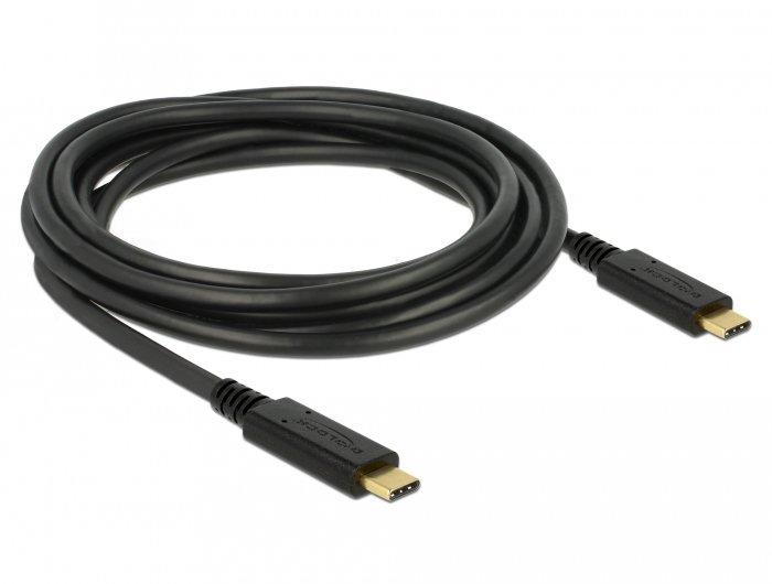 Image of 83325 USB Kabel 3 m USB 2.0 USB C Schwarz