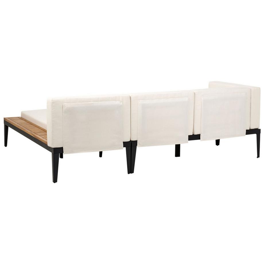 Beliani Ensemble de salon avec table en Bois d'acacia certifié FSC® Rustique BRACCIANO  