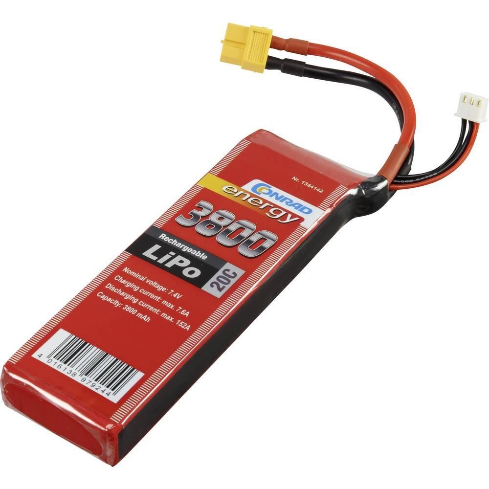 Image of 7.4V 3800 mAh 20C Eco-Line LiPo-Akku