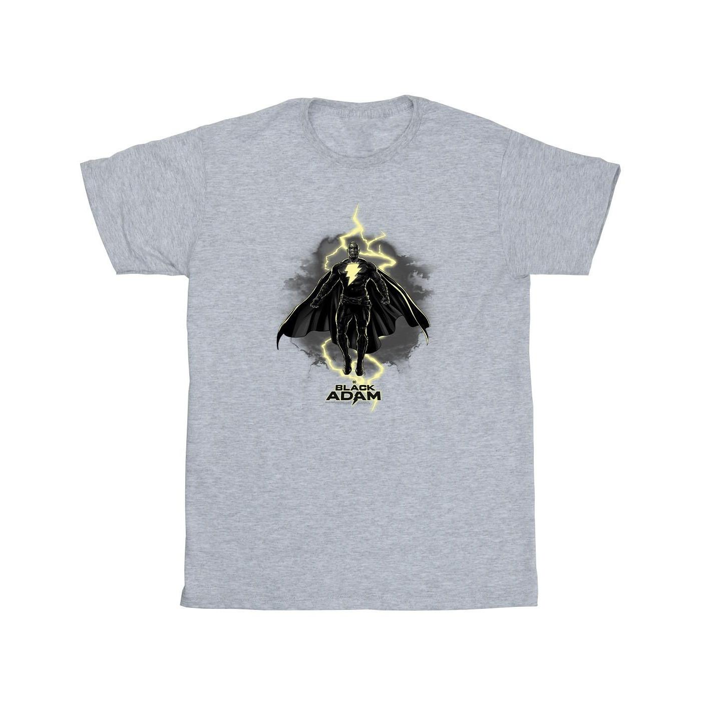 Image of Black Adam Hovering Bolt Tshirt Mädchen Grau 152-158