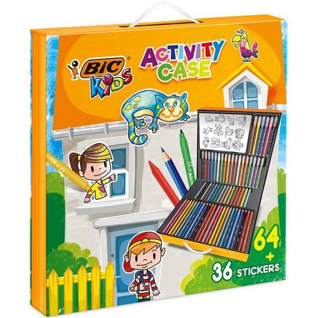 BiC BIC Kids Activiy Case Farbstifte, 64 Stück ass.  