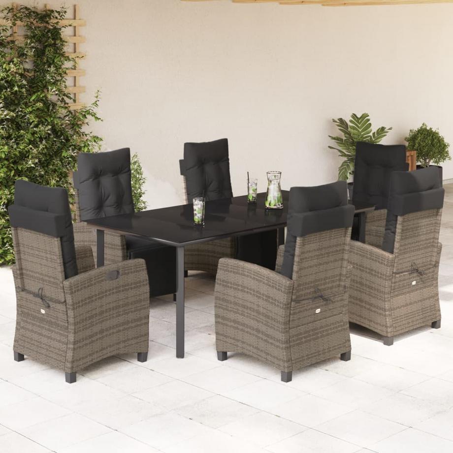 VidaXL set da pranzo da giardino Polirattan  
