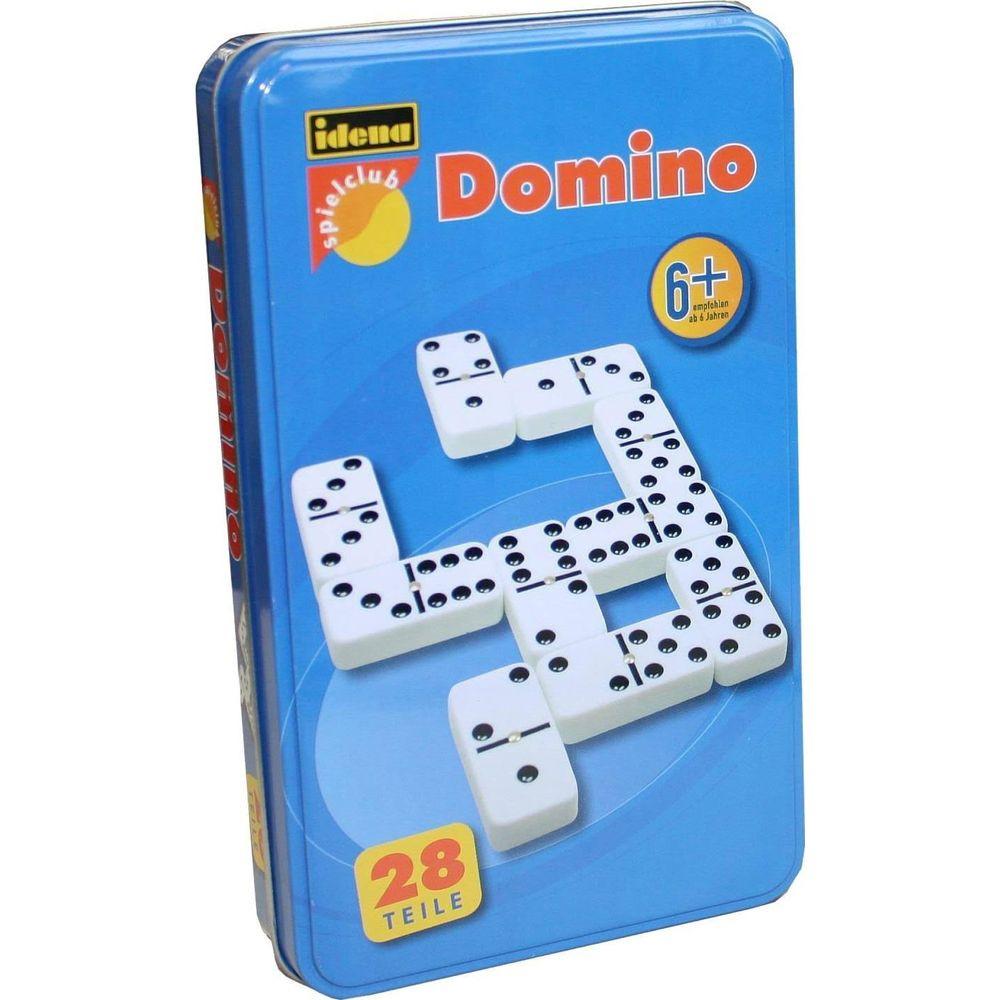 Idena  Dominospiel in Metallbox 