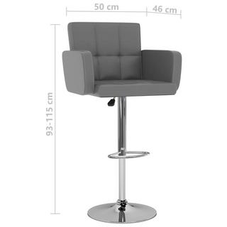 VidaXL Tabouret de bar cuir artificiel  