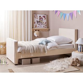 Beliani Bett mit Lattenrost aus Samtstoff Modern TEENIE  