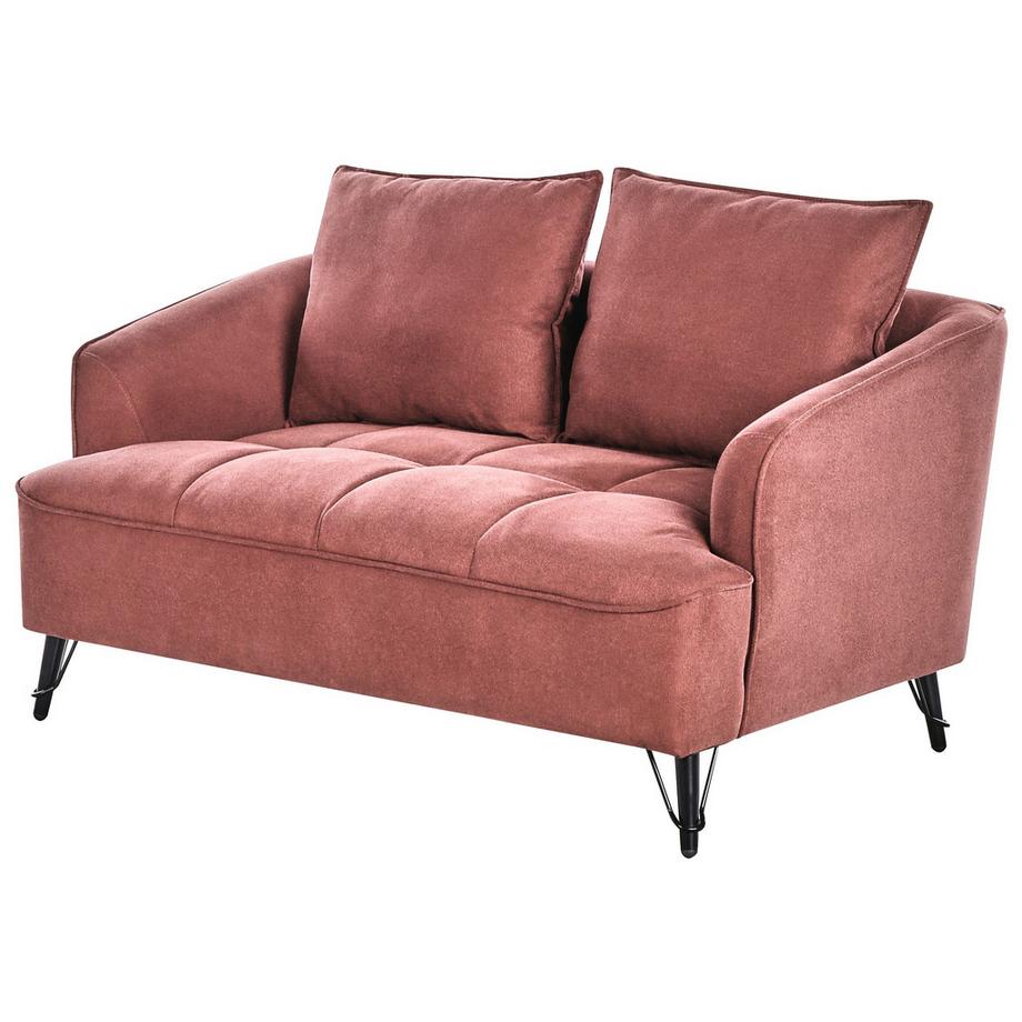 Beliani 2 Sitzer Sofa aus Stoff Landhausstil HOBRO  