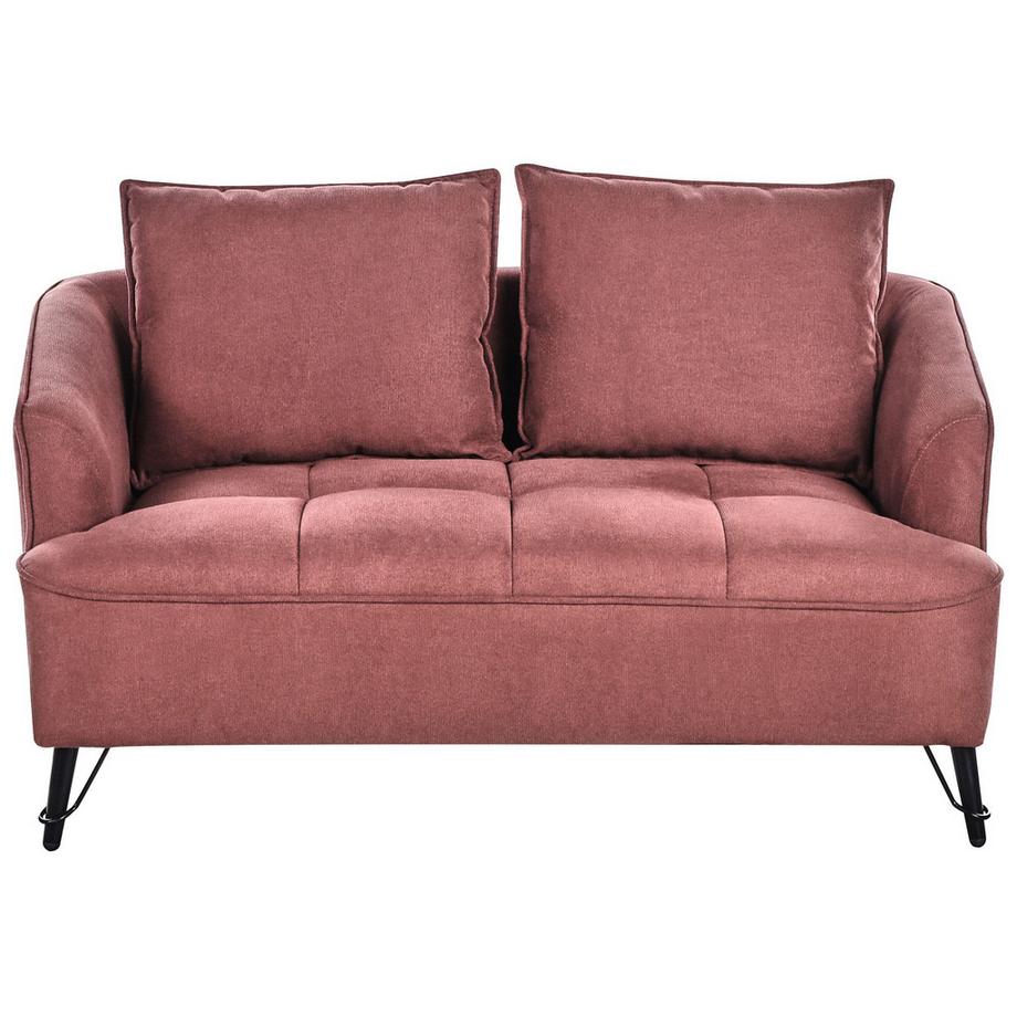 Beliani 2 Sitzer Sofa aus Stoff Landhausstil HOBRO  
