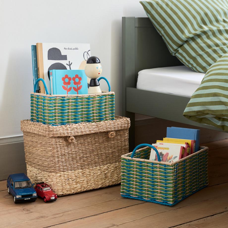 La Redoute Intérieurs Lot de 2 paniers tressés en scoubidou  