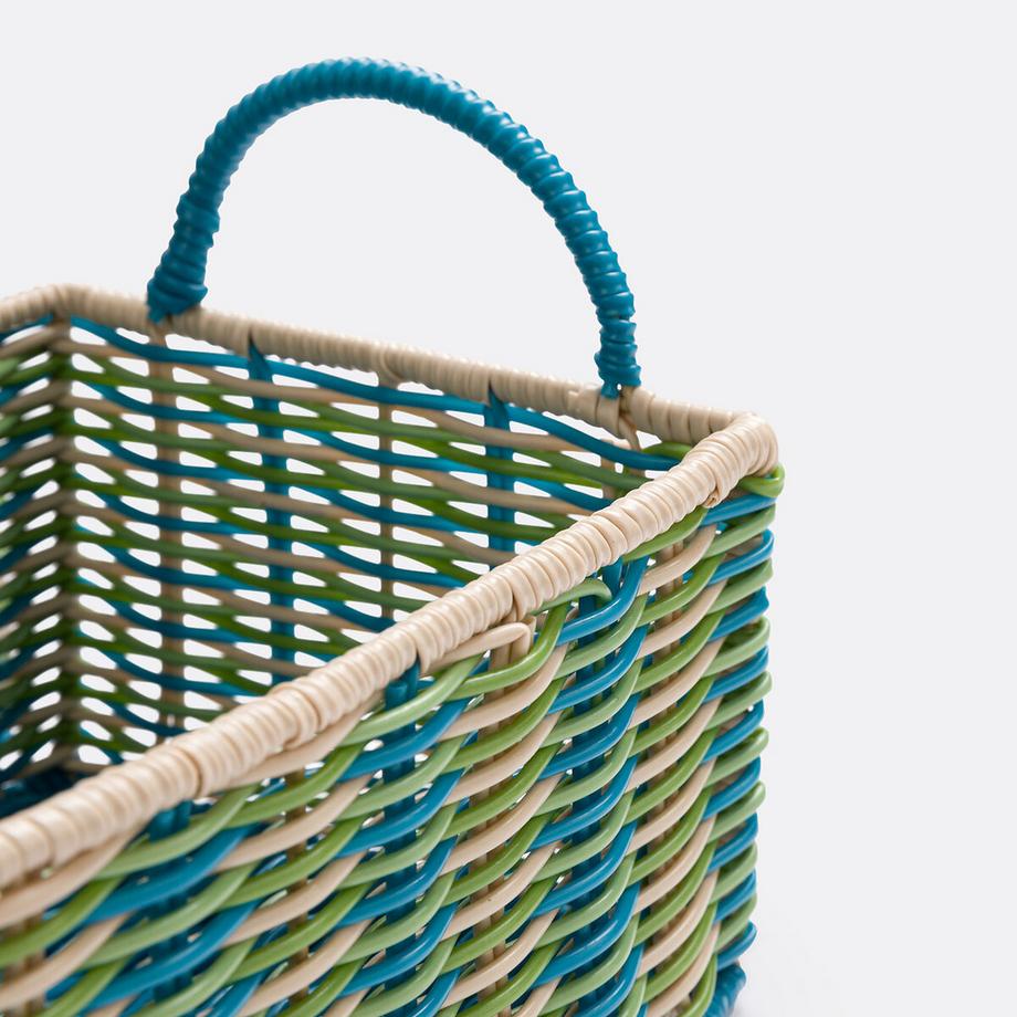 La Redoute Intérieurs Lot de 2 paniers tressés en scoubidou  