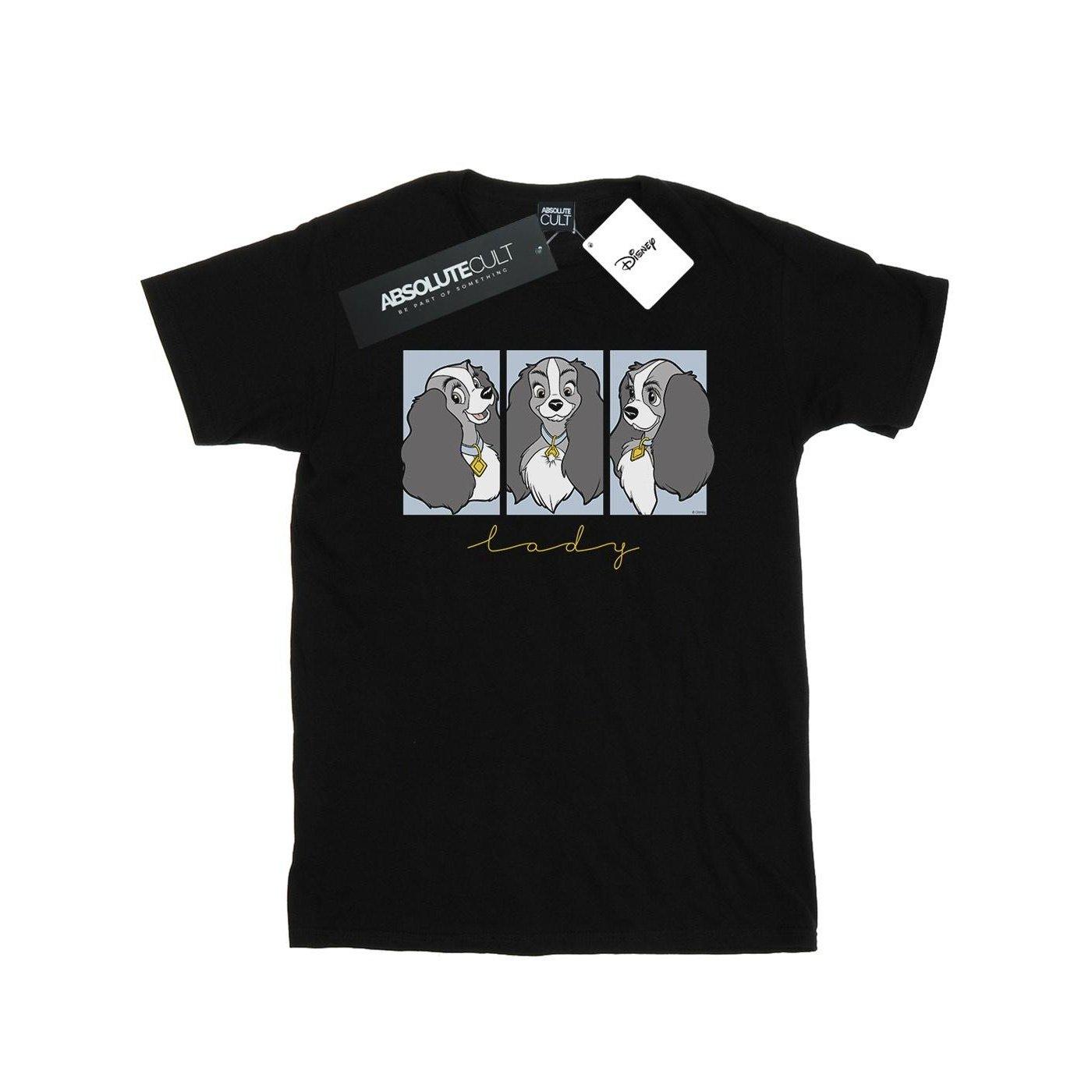 Image of Lady And The Tramp Lady Frames Tshirt Unisex Schwarz 140/146