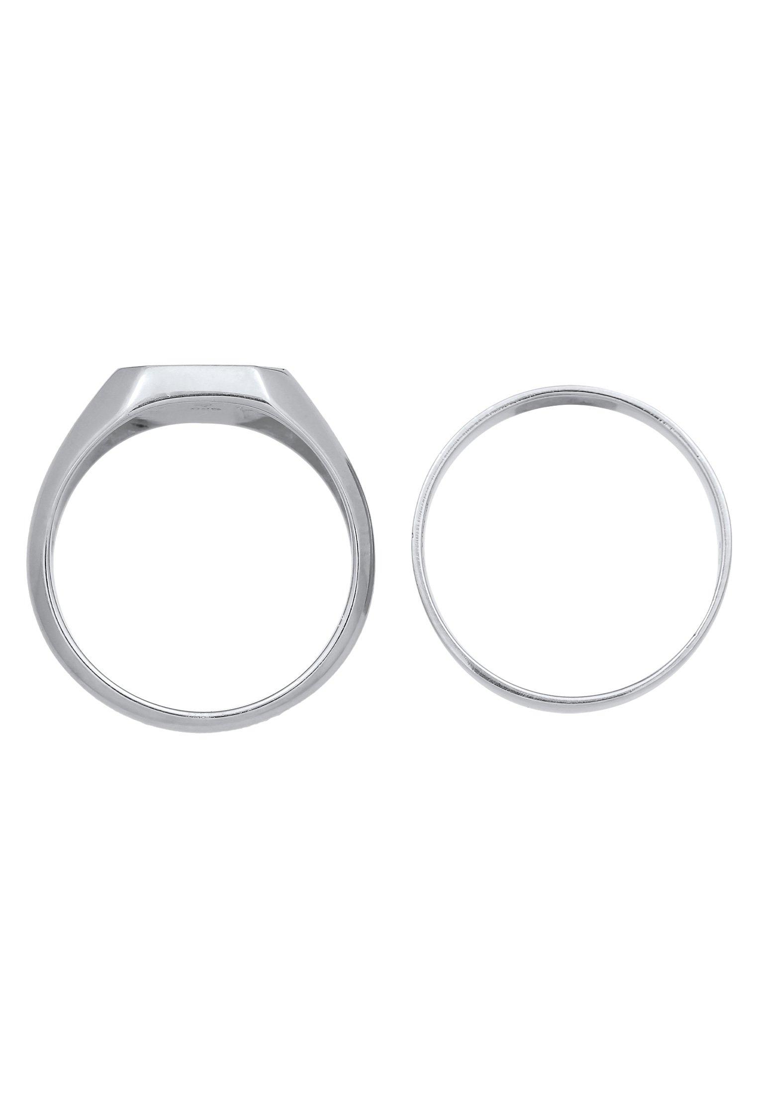 Kuzzoi  Ring Siegelring Bandring Set 