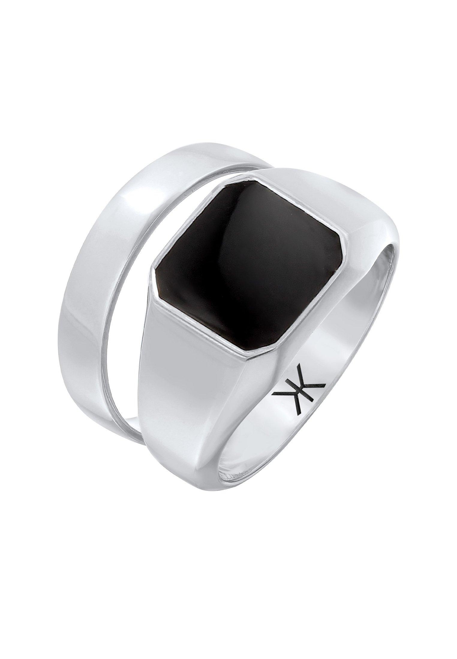 Image of Ring Siegelring Bandring Set Damen Silber 64mm