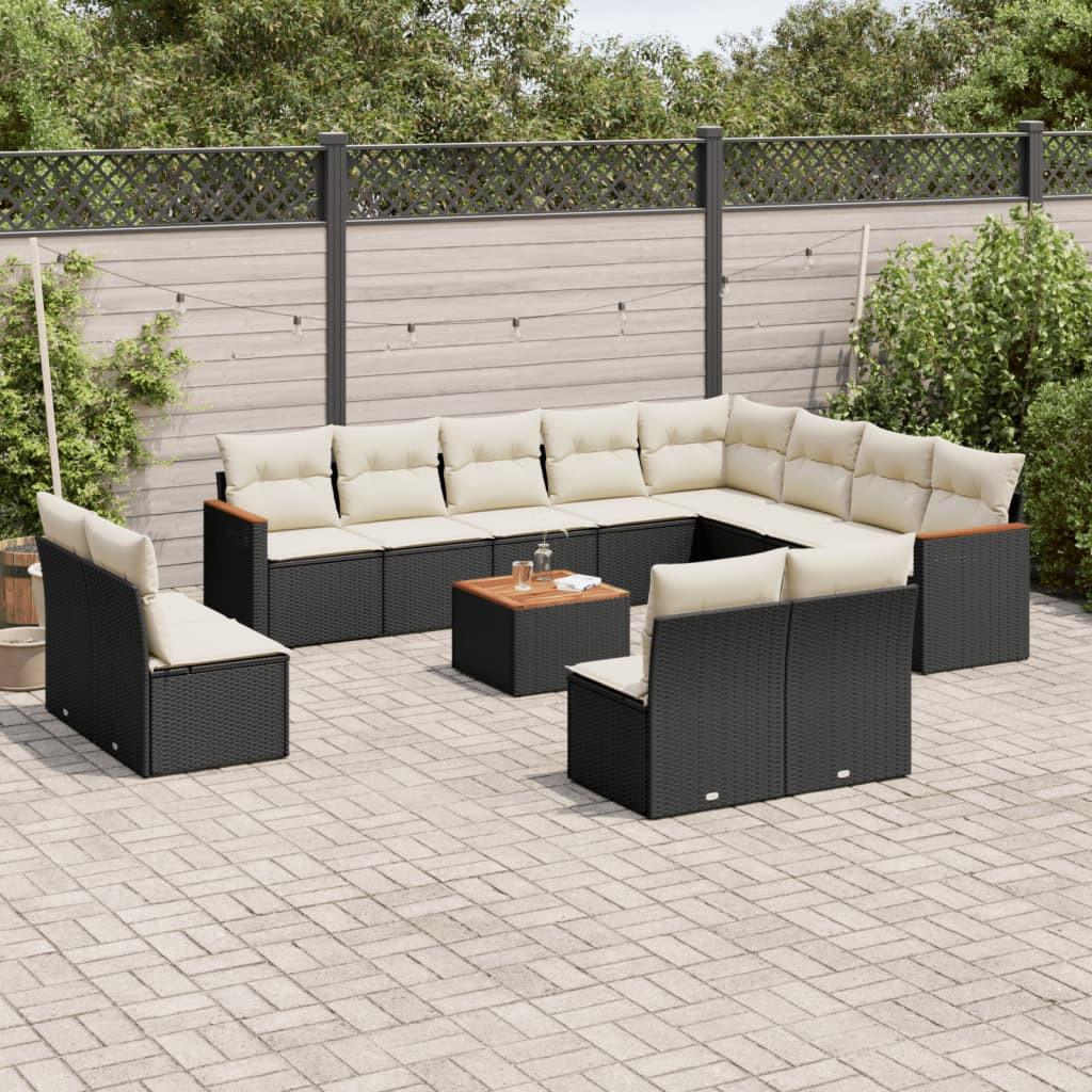 VidaXL set divano da giardino Polirattan  