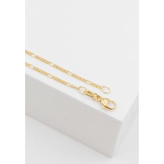 MUAU Schmuck  Collier Figaro Gelbgold 750, 1.5mm, 38cm 