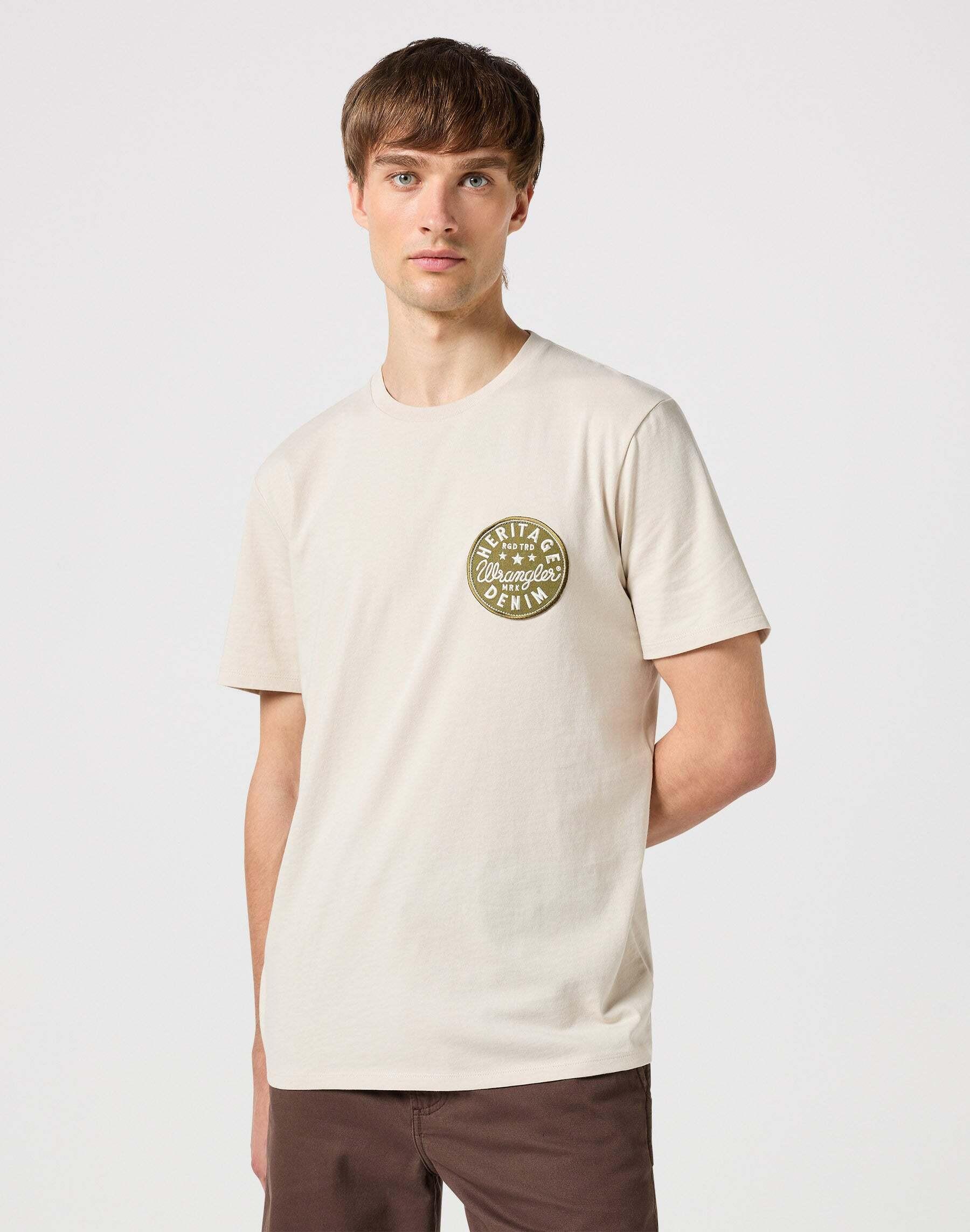 Image of T-shirts Graphic Tee Herren Beige M