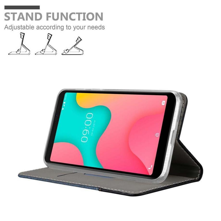 Cadorabo  Housse compatible avec WIKO Y60 - Coque de protection avec fermeture magnétique, fonction de support et compartiment pour carte 
