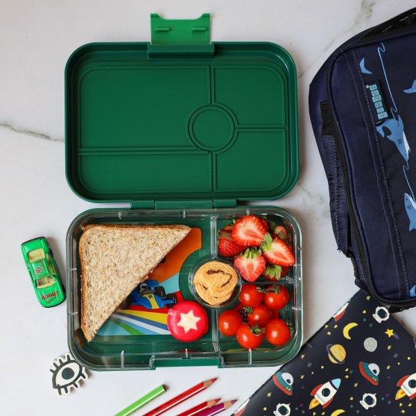 Yumbox Yumbox Tapas XL 4C Greenwich Green Race Cars Znüni Lunchbox  
