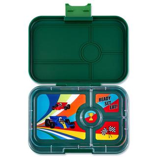 Yumbox Yumbox Tapas XL 4C Greenwich Green Race Cars Znüni Lunchbox  