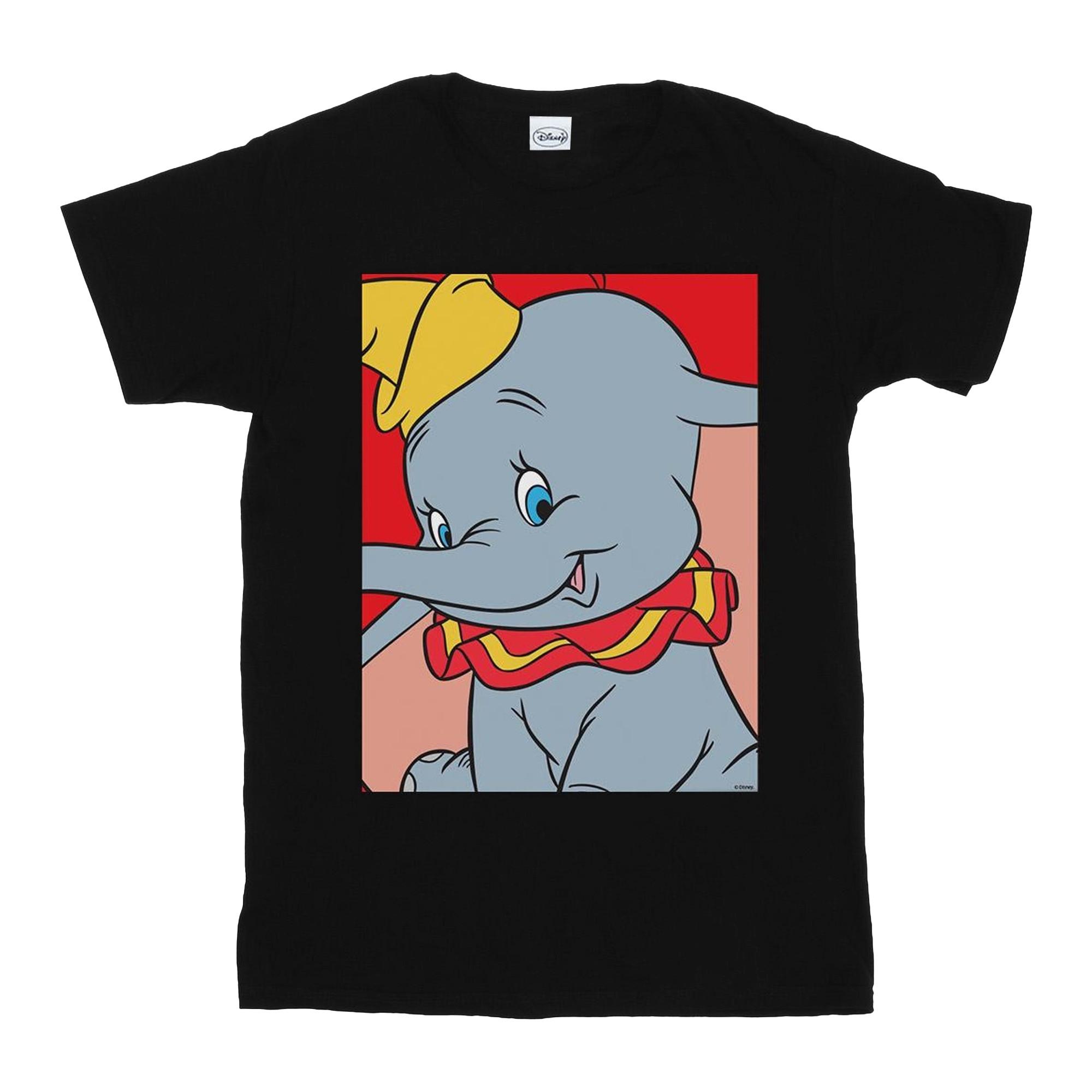 Image of Dumbo Portrait Tshirt Unisex Schwarz 152-158