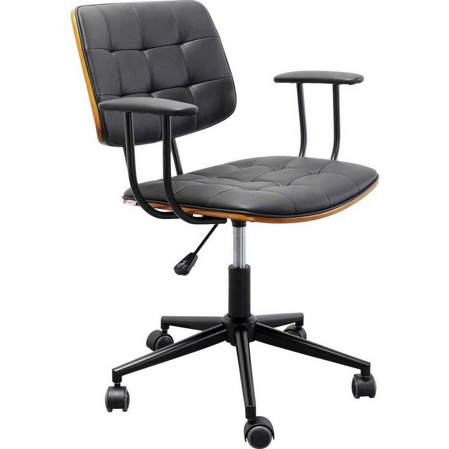 KARE Design Chaise de bureau Nelly noir  