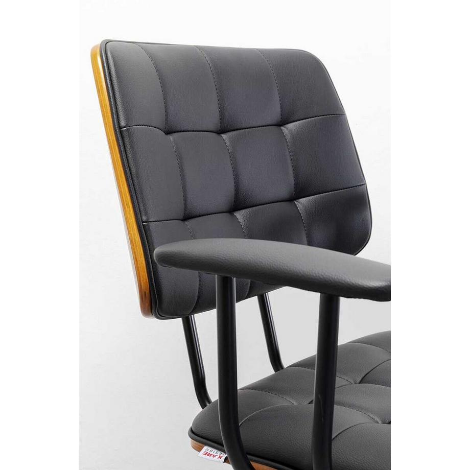 KARE Design Chaise de bureau Nelly noir  